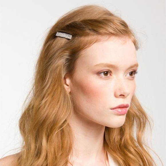 Bijoux Clear Crystal Gold Hair Clip - Medium - Picture 7 of 9